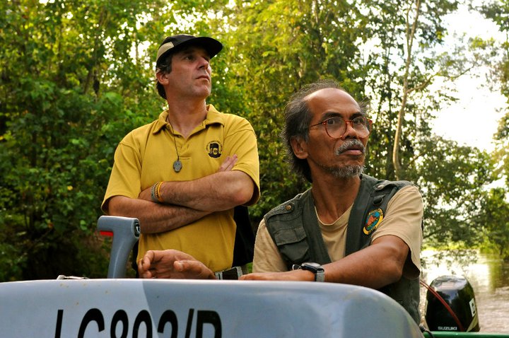 Ben and Zainal, along the Kinabatangan