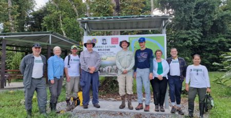 Delegation from Cardiff and Wyoming at Danau Girang Field Centre (DGFC)