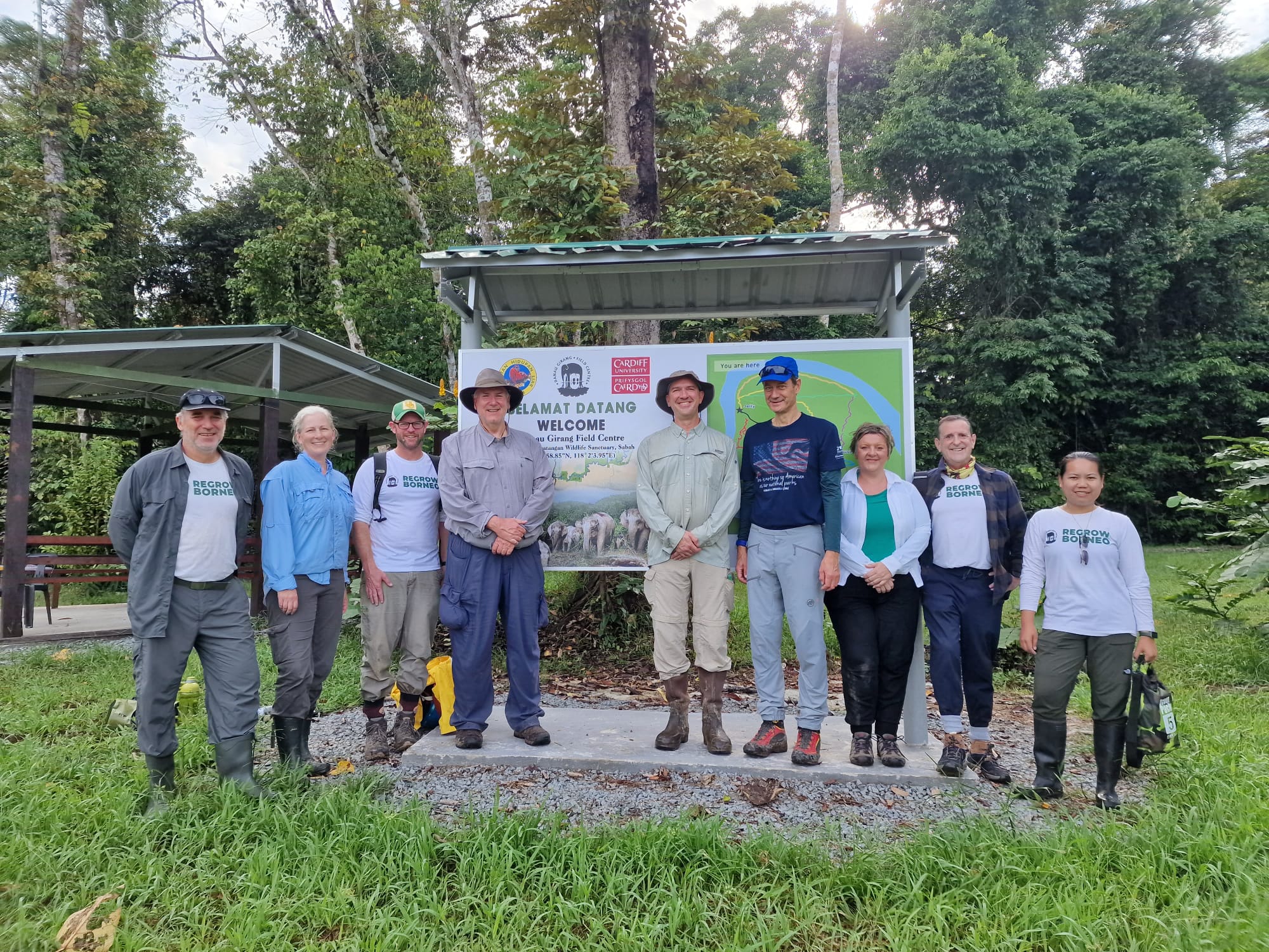 Delegation from Cardiff and Wyoming at Danau Girang Field Centre (DGFC)