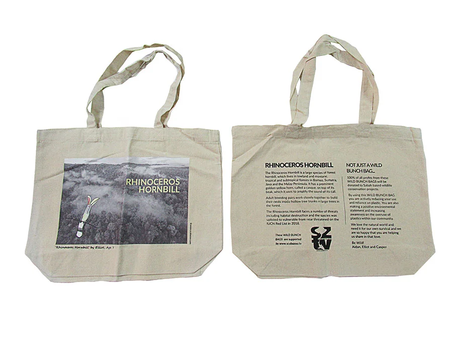 Tote bag, Rhinoceros Hornbill